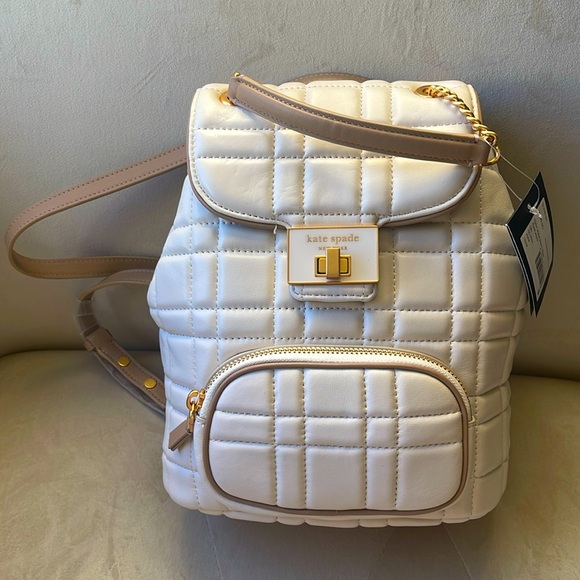Kate Spade “Evelyn” quilted leather small  backpack NWT - Picture 3 of 14
